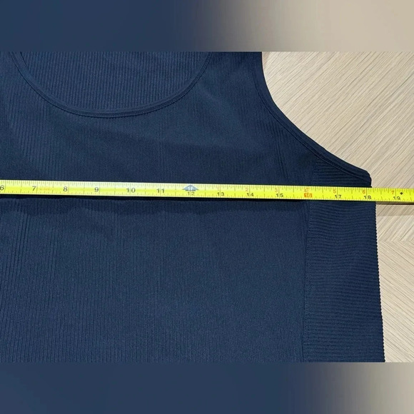 Athleta Black Ribbed Pacifica Dress Midi Athleisure Size Large NWOT - Picture 7 of 8